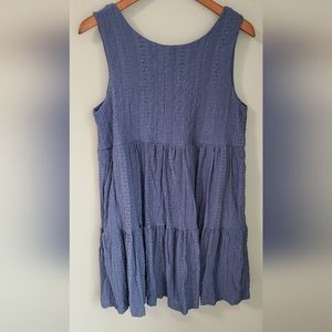 Rewind Knit Eyelet Dress